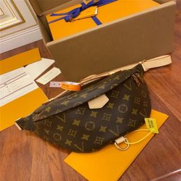 Whole New Fashion Pu Leather Brown flower Handbags Women Bags Fanny Packs Waist Bags Handbag Lady Belt Chest bag2743