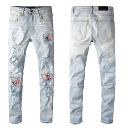 Mens Jeans Slim-leg Jeans FAMOUS VLD2 CASUAL BRAND DESIGNERS DESIGN WHITE SLIM FASHIONABLE JEANS DIESEL MOTORCYCLE TROUSERS PANTS 271t