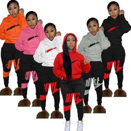 Fashion Womens Tracksuit Women Two Piece Sets Stylist Causal Hoodie Clothing Stylist Casual Sport Set Long Sleeve N99