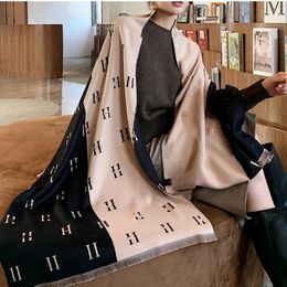 Women's Scarf Winter Korean Style Versatile Cashmere Dual-Use Double-Sided Shawl Long Thickened Warm Scarfs