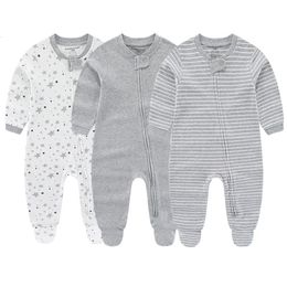 Rompers born Baby Boys Rompers Spring Baby Clothes for Girls Long Sleeve Ropa Bebe Jumpsuit overalls Baby Clothing Kids Outfits 231005