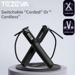 Jump Ropes TEZEWA Wire Cordless Jump Rope Fitness Exercise Jump Ropes Jumping Skipping Rope Exercise Equipment Lose Weight Professional 231005