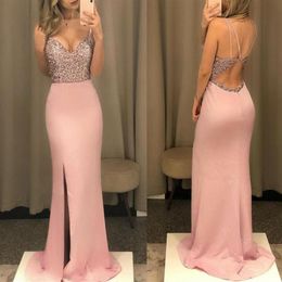 Lady Long Dress Maxi Evening Ever Pretty V-neck Fish Sequined Formal Dresses Women Elegant Party Gowns Pink Black265a