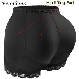 Waist Tummy Shaper Body Shaper Underwear With Hips Pads Filler Sexy Big Butt Enhancer Control Panties Belly Smooth Shapewear Fake Buttock Plus Size 231005