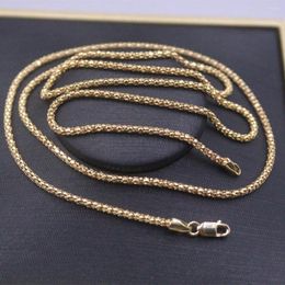 Chains Pure Au750 18K Yellow Gold Chain Perfect Popcorn Link Necklace 6g 24in