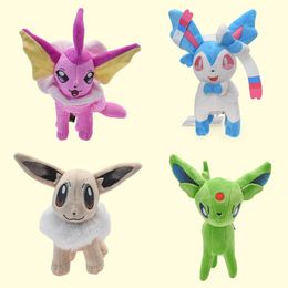 Wholesale Pocket series Stand Colour fox plush toy Children's game Playmate Holiday gift doll machine prizes