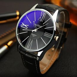 Wristwatches Mens Watches Top 2021 Yazole Watch Men Fashion Business Quartz-watch Minimalist Belt Male Erkek Saat2605