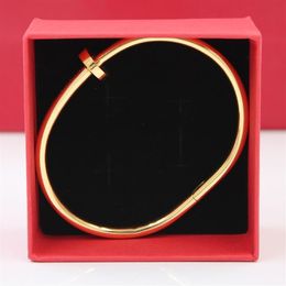 Brand Nail Bracelets Bangles Luxury Stainless Steel Accessory Cuff Jewelry Gift Women And Male Femme249i