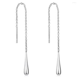 Dangle Earrings Accessory 1 Pair Trendy Threader Teardrop Linear Safe Tassel Chain For Dating