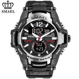 SMAEL Men Watches Fashion Sport Super Cool Quartz LED Digital Watch 50M Waterproof Wristwatch Men's Clock Relogio Masculino 22603