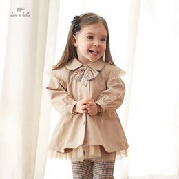 Jackets Dave Bella Children's Girl's 2023 Autumn Fashion Casual Classy Versatile Jacket Overcoat Tops Outdoors Sports DB3236062 230928