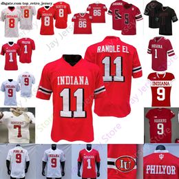 Football Jerseys Indiana Hoosiers Football Jersey NCAA College Michael Penix Jr Stevie Scott III Ty Fryfogle Antwaan Randle El Stephen Carr Beaty Ramsey Philyor Sta