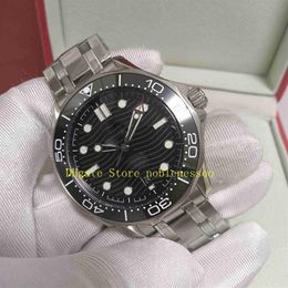 With Original Box Top Mens Cal 8800 Movement Watches Men 42mm Black Dial 300M 007 Diver Sport Bracelet Wristwatches Automatic Mech314h