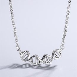 Chains VENTFILLE 925 Sterling Silver DNA ed Spiral Necklace For Women Personality Trendy Party Gifts Jewelry 2021 Drop262H