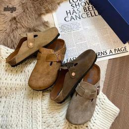 Loafer Boston Clogs Birks Designer-Sandalen Hausschuhe Birk Arizonas Mayari Cork Flat Fashion Sommer-Wildleder-Slipper Lieblings-Strandschuhe Woll-Sandalen-Slipper
