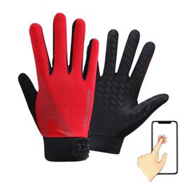 Cycling Gloves Men Full Finger Touch Screen Motorcycle Bicycle Mtb Bike Gym Training Outdoor Fishing Hand Guantes 231005