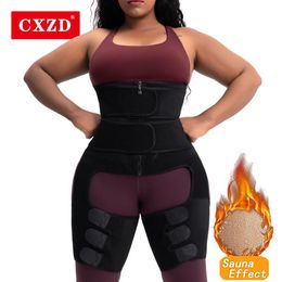 Women Body Shaper Neoprene Sweat Waist Trainer Thigh Trimmer Leg Shapers Fat Burning Hip Enhancer Lift Butt Lifter321F