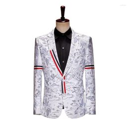 Men's Suits England Style Blazer Masculino Slim Fit Costume Homme Blazers For Men Modern Suit Jacket Stage