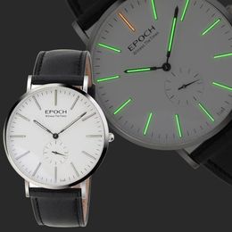 Wristwatches Men Tritium T25 Watch Luminous Ronda Movement Ultra Thin 6 8mm Small Seconds Dial Sapphire Date Military WatchWristwa258P