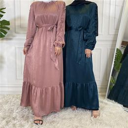Ethnic Clothing 2023 Elegant Muslim Women Abaya Ramadan Maxi Dress Longue Femme Djellaba Turkey Arabic Islam Kaftan Dubai Gown Vestidos