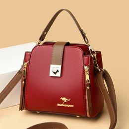 Women's bag 2023 new fashion with mother single shoulder crossbody bag large capacity bucket handbag
