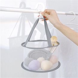 Storage Boxes 1-Mini Makeup Drying Net Bag Clothes Basket Brush Egg