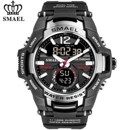 SMAEL Men Watches Fashion Sport Super Cool Quartz LED Digital Watch 50M Waterproof Wristwatch Men's Clock Relogio Masculino 2220o