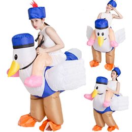 Mascot Costumes Funny Cartoon Characters Role Playing Costumes Walking Animal Mounts Props Hen Chick Iatable Clothes Pants Adult