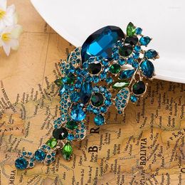 Brooches 12pcs/lot Wholesale Rhinestone Flower For Women Wedding Accessories Vintage Bridal Brooch Pin Can Mixed Color One Lot