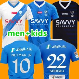 NEYMAR JR 2023 2024 Al Hilal Saudi soccer jerseys 23 24 MALCOM NEVES SERGEJ VIETTO KOULIBALY LGHALO KANNO home away football shirt men kids 8989