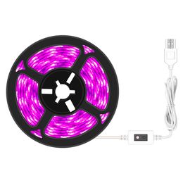 Plant Grow Light led Strip, USB 5V Full Spectrum led strip light for growing,0.5m 1m 2m 3m for Plants Greenhouse Flowers Veg seeding