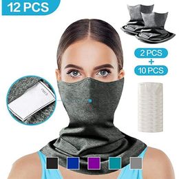 Multifunctional Cycling Anti-uv Head Scarf Neck Cover With Safety Philtre Washable Bandana184k