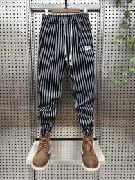 Mens Pants Striped Jogger Sweatpants Men Harajuku Hip Hop Streetwear Unique Harem High Quality Brand Trousers 231005