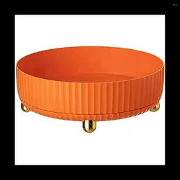 Kitchen Storage Rotatable Shelf Spice Holder Organiser Carousel Rack Pantry Cabinet Dresser Orange