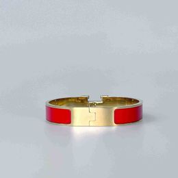 Designer Bracelet Classic Letter Men's and Women's Couple's Bracelets 18k Gold Rose Silver Tri-Colour Bangle 12MM Wide Size 17/19 Luxury Jewellery 8790 I6F2