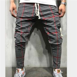 New Gyms Clothing Men Pants Men Fashion Jogger Pants Skinny Casual Trousers Sweatpants Plus Size M-3XL295G