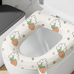 Toilet Seat Covers Universal Eva Waterproof Cover Washable Thicken Cartoon Printed Easy To Clean Closestool Pads Bathroom Product