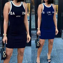 Womens Designer Clothing Causal Dress 2023 Summer Fashion Letter Printed Dresses For Woman Slim Quick Dry Mini Skirt Plus Size 3xl176T