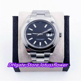 selling SBB Factory Top Watches Sapphire II 116300 41mm Smooth Bezel Stainless Steel Box Papers Black Dial Men's Watch Automa256g