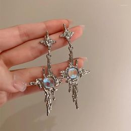 Dangle Earrings Irregular Liquid Drop Moonstone Drops Alloy Material Jewellery Gift
