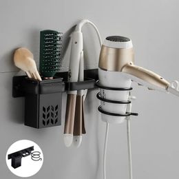 Bathroom Shelves Hair Dryer Organizer Rack Bathroom Hairdryer Straightener Holder Wall Mounted Shelves Accessories Blower Shelves Wall Shelf 230927