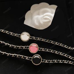Multilayer woven leather cord necklace designer choker necklace dainty designer pendant necklace all-match versatile classical necessary necklace