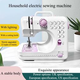 Fabric and Sewing Mini Portable Household Sewing Machine Fully Automatic Multifunctional Desktop Electric Sewing Machine ABS And Metal Materials 230928