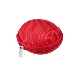 Other Cell Phone Accessories Wholesale Portable Case For Headphones Mini Zippered Round Storage Hard Bag Headset Box Earphone Sd Tf Dhjzb ZZ