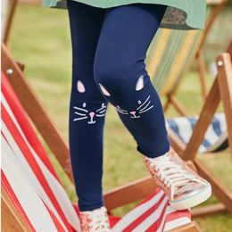 Leggings Tights Little maven Baby Girls Lovely Leggings Autumn Casual Clothes Cotton Soft and Comfort Dark Pants with Cat for Kids 2-7 year 231005