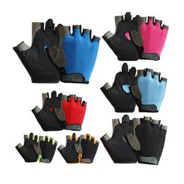 Cycling Gloves Anti-slip Men Women Half Finger Breathable Anti-shock Sports Gym Bike Bicycle Accessories 231005