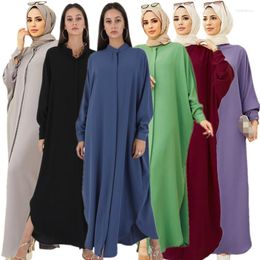 Ethnic Clothing Abaya Dubai Ramadan Eid Muslim Loose Long Dress For Women Turkish Sleeve Kaftan Moroccan Fashion Clothes Islamic Jilbab