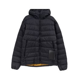 Hoody Puffer Down Jacket Winter Full Zipper Outerwear & Coats Black Down Winter Snow Mens