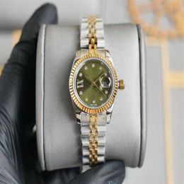 High quality 28mm fashion rose gold Ladies dress watch sapphire mechanical automatic womens watches Stainless steel bracelet Wrist258w
