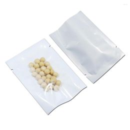 Storage Bags 7 10cm Open Top 300Pcs/ Lot Clear/ White Vacuum Heat Seal Event Pack Pouches Dogs Rice Dried Food Poly Packing